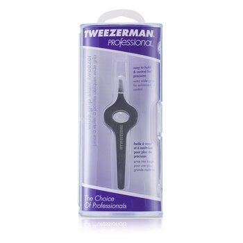 Tweezerman プロフェッショナルワイドグリップスラントピンセット (Professional Wide Grip Slant Tweezer)