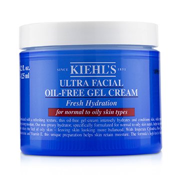 Kiehls ウルトラフェイシャルオイルフリージェルクリーム-ノーマルからオイリー肌タイプ向け (Ultra Facial Oil-Free Gel Cream - For Normal to Oily Skin Types)
