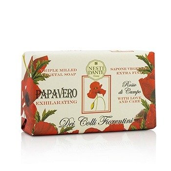 デイコッリフィオレンティーニトリプルミルドベジタルソープ-ポピー (Dei Colli Fiorentini Triple Milled Vegetal Soap - Poppy)