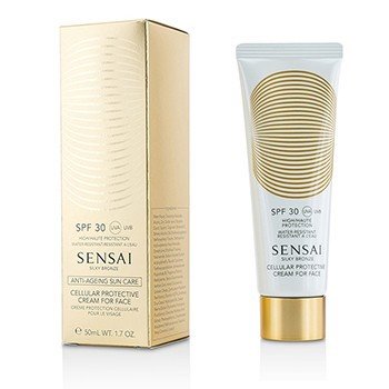 Kanebo 顔SPF30用センサイシルキーブロンズセルラープロテクティブクリーム (Sensai Silky Bronze Cellular Protective Cream For Face SPF30)