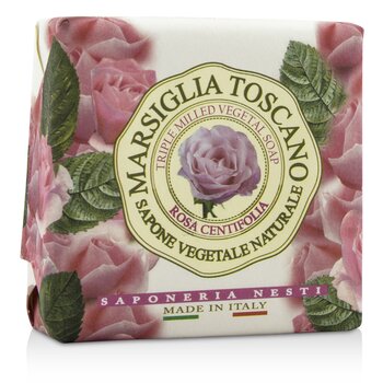 マルシグリアトスカーノトリプルミルドベジタルソープ-ローザセンティフォリア (Marsiglia Toscano Triple Milled Vegetal Soap - Rosa Centifolia)