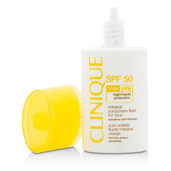 フェイスSPF50用ミネラル日焼け止め液-敏感肌用フォーミュラ (Mineral Sunscreen Fluid For Face SPF 50 - Sensitive Skin Formula)