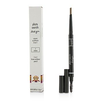 Phyto Sourcils Design 3 In 1 Brow Architect Pencil-＃2 Chatain (Phyto Sourcils Design 3 In 1 Brow Architect Pencil - # 2 Chatain)