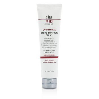 UV物理的耐水性フェイシャル日焼け止めSPF41（色付き）-非常に敏感で処置後の肌用 (UV Physical Water-Resistant Facial Sunscreen SPF 41 (Tinted) - For Extra-Sensitive & Post-Procedure Skin)