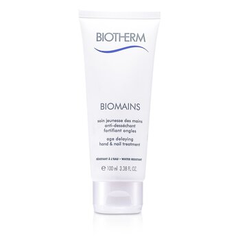 Biotherm バイオメインの年齢を遅らせる手と爪の治療-耐水性 (Biomains Age Delaying Hand & Nail Treatment - Water Resistant)