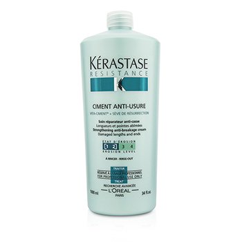Kerastase レジスタンスシメントアンチウシュアストレングスアンチブレイキングクリーム-リンスアウト（損傷した長さと端の場合） (Resistance Ciment Anti-Usure Strengthening Anti-Breakage Cream - Rinse Out (For Damaged Lengths & Ends))