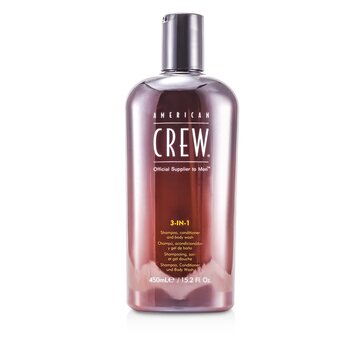 American Crew 男性3-IN-1シャンプー、コンディショナー、ボディウォッシュ (Men 3-IN-1 Shampoo, Conditioner & Body Wash)