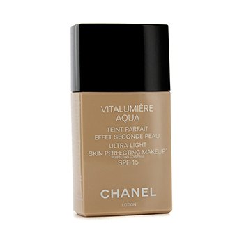 Chanel Vitalumiere AquaウルトラライトスキンパーフェクティングメイクアップSPF15-＃10ベージュ (Vitalumiere Aqua Ultra Light Skin Perfecting Make Up SPF15 - # 10 Beige)