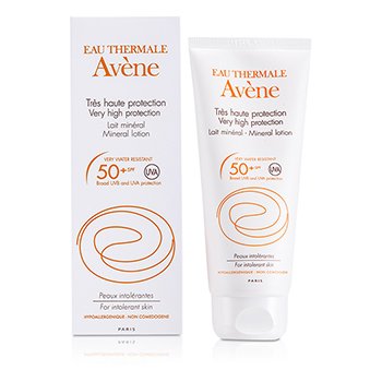 Avene 非常に高い保護ミネラルローションSPF50 +（不耐性肌用） (Very High Protection Mineral Lotion SPF 50+ (For Intolerant Skin))