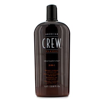 American Crew 男性3-IN-1シャンプー、コンディショナー、ボディウォッシュ (Men 3-IN-1 Shampoo, Conditioner & Body Wash)