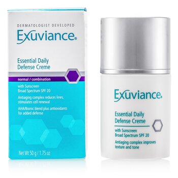 Exuviance エッセンシャルデイリーディフェンスクリームSPF20-ノーマル/コンビネーションスキン用 (Essential Daily Defense Creme SPF 20 - For Normal/ Combination Skin)