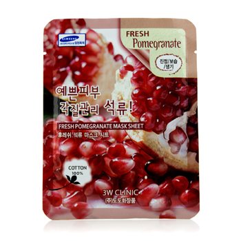 3W Clinic マスクシート-新鮮なザクロ (Mask Sheet - Fresh Pomegranate)