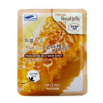 3W Clinic マスクシート-フレッシュローヤルゼリー (Mask Sheet - Fresh Royal Jelly)