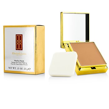 Elizabeth Arden クリームメイクの完璧な仕上げスポンジ（ゴールデンケース）-52ブロンズベージュII (Flawless Finish Sponge On Cream Makeup (Golden Case) - 52 Bronzed Beige II)