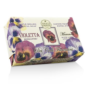 Nesti Dante デイコッリフィオレンティーニトリプルミルドベジタルソープ-スミレ (Dei Colli Fiorentini Triple Milled Vegetal Soap - Sweet Violet)
