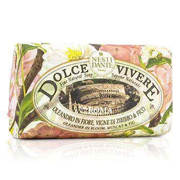 Nesti Dante Dolce Vivere Fine Natural Soap-Roma-Olenander In Bloom、Muscat＆Fig (Dolce Vivere Fine Natural Soap - Roma - Olenander In Bloom, Muscat & Fig)