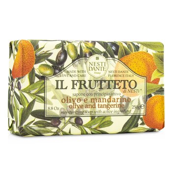 Nesti Dante イルフルッテトモイスチャライジングソープ-オリーブ＆タンジェリン (Il Frutteto Moisturizing Soap - Olive & Tangerine)