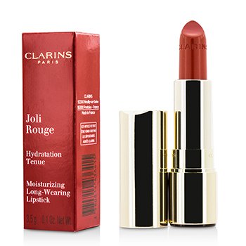 Clarins ジョリルージュ（ロングウェアモイスチャライジングリップスティック）-＃743チェリーレッド (Joli Rouge (Long Wearing Moisturizing Lipstick) - # 743 Cherry Red)