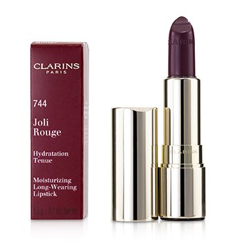 Clarins ジョリルージュ（ロングウェアモイスチャライジングリップスティック）-＃744ソフトプラム (Joli Rouge (Long Wearing Moisturizing Lipstick) - # 744 Soft Plum)