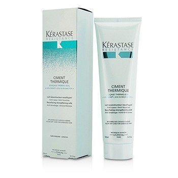 Kerastase レジスタンスシメントサーミックリサーフェシング強化ミルクブロードライケア（傷んだ髪用） (Resistance Ciment Thermique Resurfacing Strengthening Milk Blow-Dry Care (For Damaged Hair))