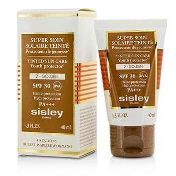 Sisley スーパーソインソレアティンテッドユースプロテクターSPF30 UVA PA +++-＃2ゴールデン (Super Soin Solaire Tinted Youth Protector SPF 30 UVA PA+++ - #2 Golden)