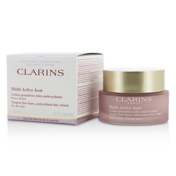 Clarins マルチアクティブデイターゲットファインライン抗酸化デイクリーム-乾燥肌用 (Multi-Active Day Targets Fine Lines Antioxidant Day Cream - For Dry Skin)