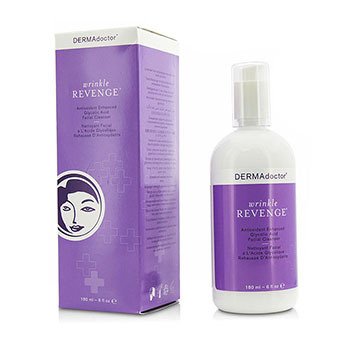 DERMAdoctor しわの復讐抗酸化強化グリコール酸フェイシャルクレンザー (Wrinkle Revenge Antioxidant Enhanced Glycolic Acid Facial Cleanser)