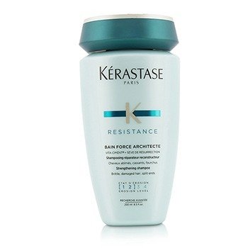 Kerastase レジスタンスベインフォースアーキテクト強化シャンプー（もろい、傷んだ髪、スプリットエンド用） (Resistance Bain Force Architecte Strengthening Shampoo (For Brittle, Damaged Hair, Split Ends))