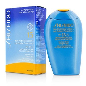Shiseido 日焼け止めローションNSPF 15（顔と体用） (Sun Protection Lotion N SPF 15 (For Face & Body))