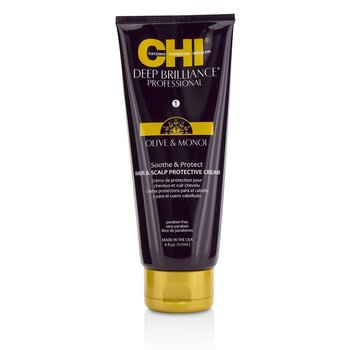 CHI ディープブリリアンスオリーブ＆モノイスージング＆プロテクトヘア＆スカルププロテクティブクリーム (Deep Brilliance Olive & Monoi Soothe & Protect Hair & Scalp Protective Cream)