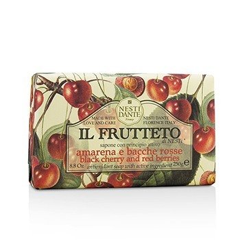 Nesti Dante IlFrutteto酸化防止石鹸-ブラックチェリーとレッドベリー (Il Frutteto Antioxidant Soap - Black Cherry & Red Berries)