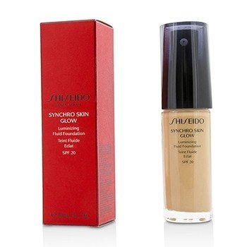 Shiseido シンクロスキングロールミナイジングフルイドファンデーションSPF20-＃ローズ3 (Synchro Skin Glow Luminizing Fluid Foundation SPF 20 - # Rose 3)