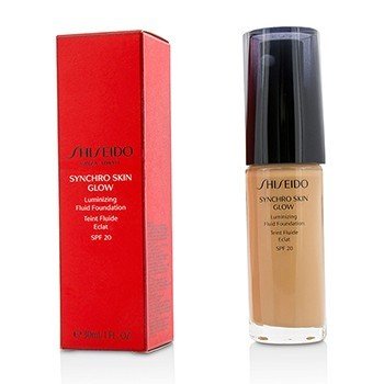 Shiseido シンクロスキングロールミナイジングフルイドファンデーションSPF20-＃ローズ4 (Synchro Skin Glow Luminizing Fluid Foundation SPF 20 - # Rose 4)