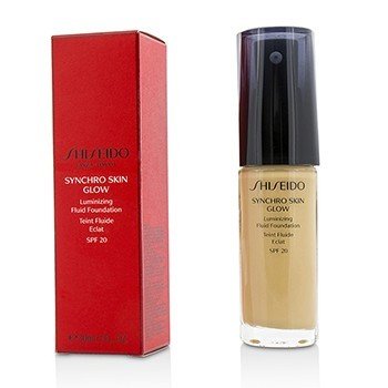 Shiseido シンクロスキングロールミナイジングフルイドファンデーションSPF20-＃ゴールデン3 (Synchro Skin Glow Luminizing Fluid Foundation SPF 20 - # Golden 3)