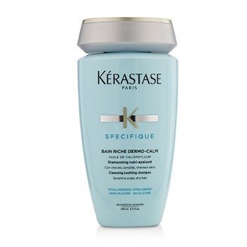 Kerastase スペシフィックベインリッシュダーモ-カームクレンジングスージングシャンプー（敏感な頭皮、乾いた髪） (Specifique Bain Riche Dermo-Calm Cleansing Soothing Shampoo (Sensitive Scalp, Dry Hair))