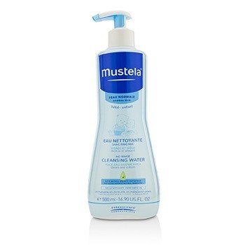 Mustela 洗顔なし（顔とおむつかぶれ）-通常の肌用 (No Rinse Cleansing Water (Face & Diaper Area) - For Normal Skin)
