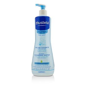 Mustela 洗顔なし（顔とおむつかぶれ）-通常の肌用 (No Rinse Cleansing Water (Face & Diaper Area) - For Normal Skin)