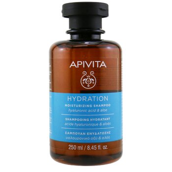 Apivita ヒアルロン酸とアロエの保湿シャンプー（すべての髪のタイプに） (Moisturizing Shampoo with Hyaluronic Acid & Aloe (For All Hair Types))