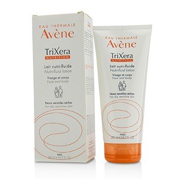 Avene TriXeraニュートリションニュートリ-フルイドフェイス＆ボディローション-乾燥敏感肌用 (TriXera Nutrition Nutri-Fluid Face & Body Lotion - For Dry Sensitive Skin)