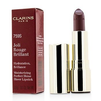 Clarins ジョリルージュブリリアント（保湿パーフェクトシャインシアーリップスティック）-＃759Sウッドベリー (Joli Rouge Brillant (Moisturizing Perfect Shine Sheer Lipstick) - # 759S Woodberry)