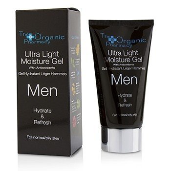 The Organic Pharmacy メンズウルトラライトモイスチャージェル-ハイドレイト＆リフレッシュ-ノーマル＆オイリー肌用 (Men Ultra Light Moisture Gel - Hydrate & Refresh - For Normal & Oily Skin)