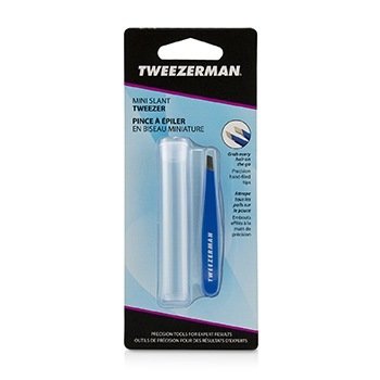 Tweezerman ミニスラントピンセット-バハマブルー (Mini Slant Tweezer - Bahama Blue)