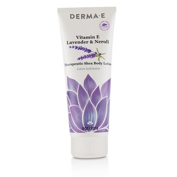Derma E ビタミンEラベンダー＆ネロリセラピューティックシアバターボディローション (Vitamin E Lavender & Neroli Therapeutic Shea Body Lotion)