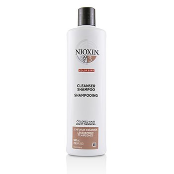 Nioxin ダーマピュリファイングシステム3クレンザーシャンプー（カラーヘア、ライトシンニング、カラーセーフ） (Derma Purifying System 3 Cleanser Shampoo (Colored Hair, Light Thinning, Color Safe))