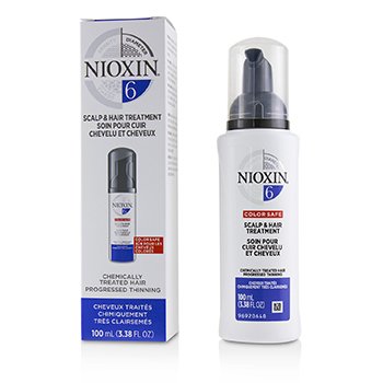 Nioxin 直径システム6頭皮とヘアトリートメント（化学的に処理された髪、進行した薄毛、カラーセーフ） (Diameter System 6 Scalp & Hair Treatment (Chemically Treated Hair, Progressed Thinning, Color Safe))