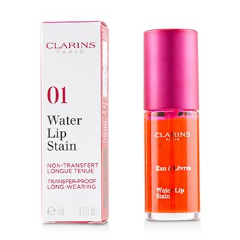 Clarins ウォーターリップステイン-＃01ローズウォーター (Water Lip Stain - # 01 Rose Water)