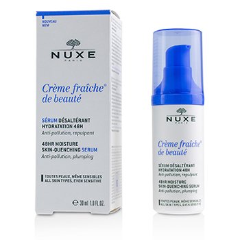 Nuxe Creme Fraiche De Beaute 48 HRモイスチャースキンクエンチングセラム（すべての肌タイプに対応、敏感肌にも対応） (Creme Fraiche De Beaute 48 HR Moisture Skin-Quenching Serum (For All Skin Types, Even Sensitive))