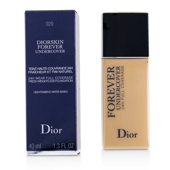 Christian Dior ディオールスキンフォーエバーアンダーカバー24Hウェアフルカバレッジウォーターベースファンデーション-＃020ライトベージュ (Diorskin Forever Undercover 24H Wear Full Coverage Water Based Foundation - # 020 Light Beige)