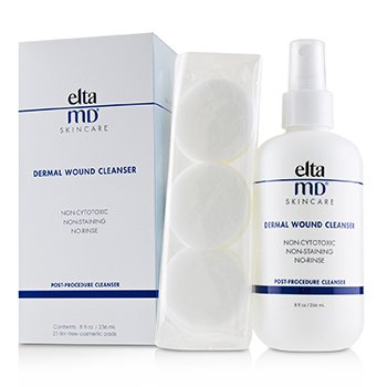 EltaMD 皮膚創傷クレンザー（21のリントフリー化粧パッド付き） (Dermal Wound Cleanser (with 21 Lint-Free Cosmetic Pads))