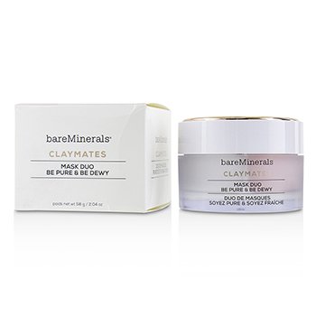 BareMinerals クレイメイト ビー ピュア & ビー デューイ マスク デュオ (Claymates Be Pure & Be Dewy Mask Duo)